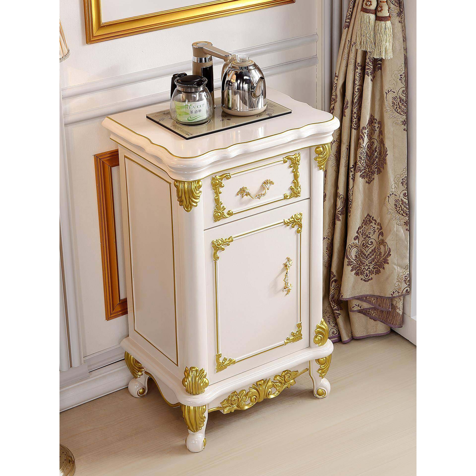 欧式实木小茶吧机家用立式智能茶水柜办公室全自动上水智能饮水机,住宅家具,餐边柜,淘宝优惠券,粉丝福利购,淘宝优惠卷