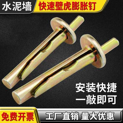 敲击式壁虎膨胀螺丝插片壁虎蓬胀钉锤击蓬胀门窗悬吊式天花板蓬胀