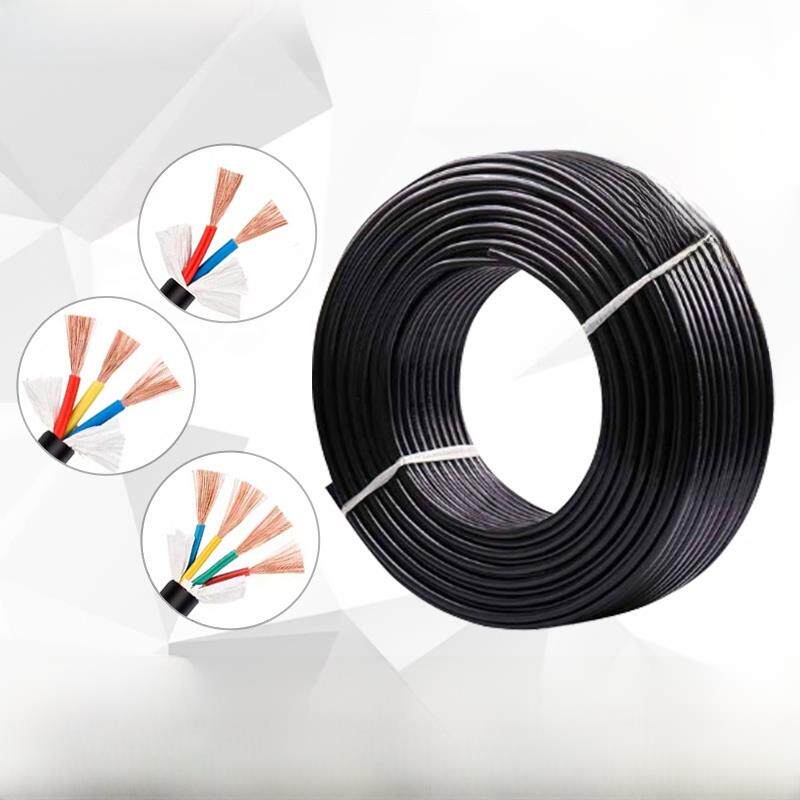 国家标准Rvv2 3 4 5芯0.5/0.75/1.0/1.5/2.5方形电源护套线信号电