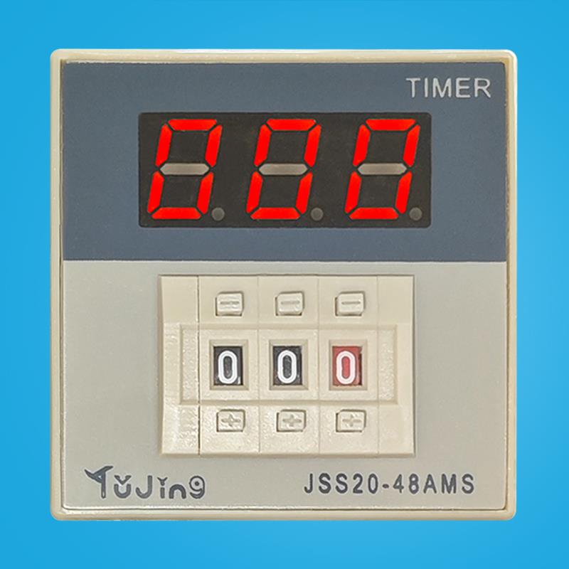 JSS20-48AMS延时继电器220V真空包装机99.9S注塑24数显计时秒开关