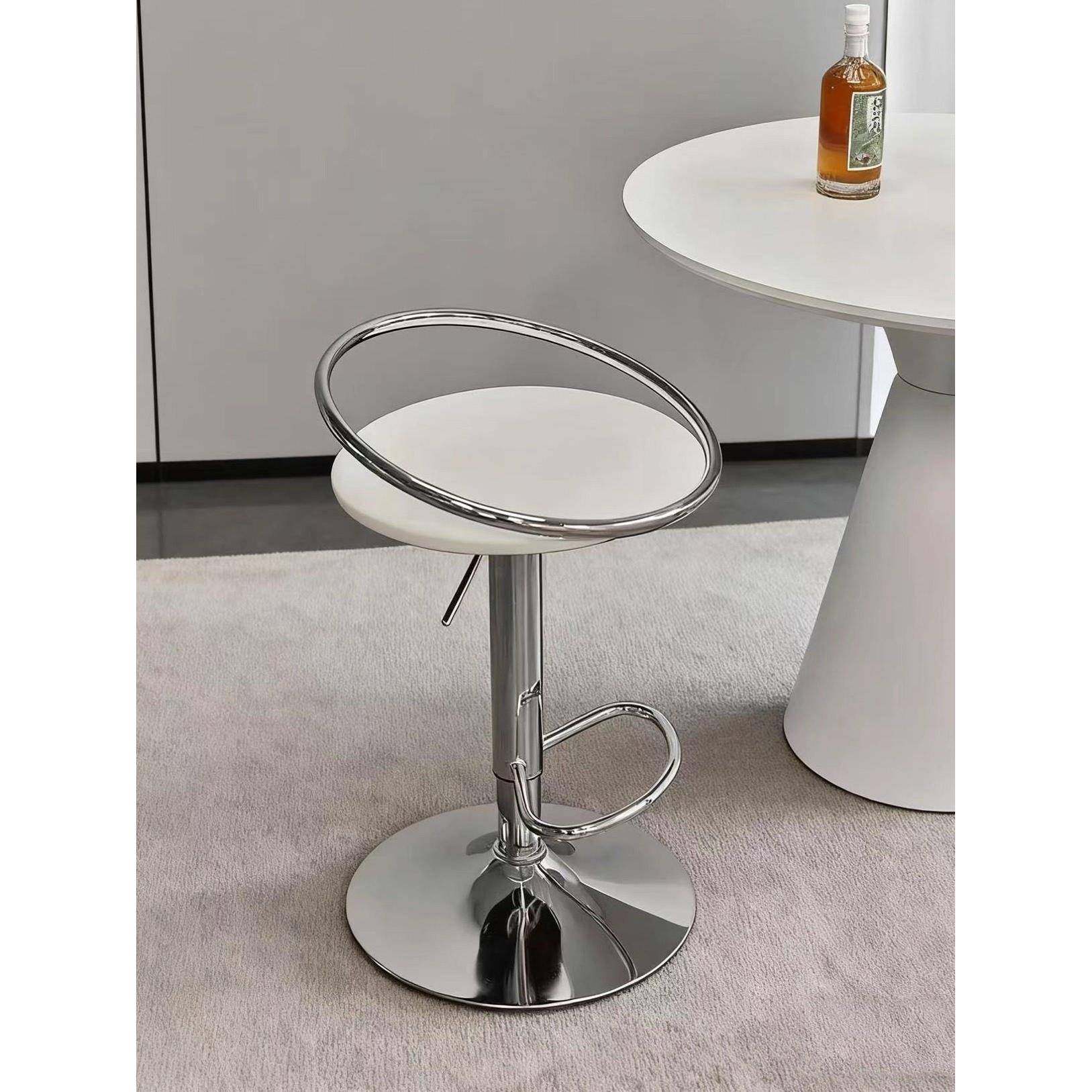 可升降高脚凳靠背现代简约铁艺可旋转吧台椅家用吧凳前台酒吧椅子,住宅家具,家用高脚椅,淘宝优惠券,粉丝福利购,淘宝优惠卷