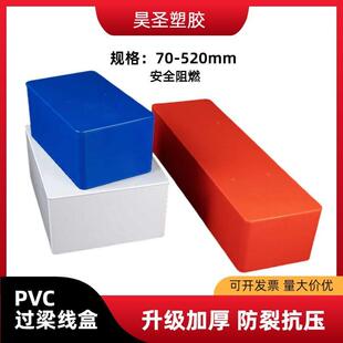 pvc过梁分线盒过路盒明线过线盒阻燃接线盒电线装饰暗盒天花线管