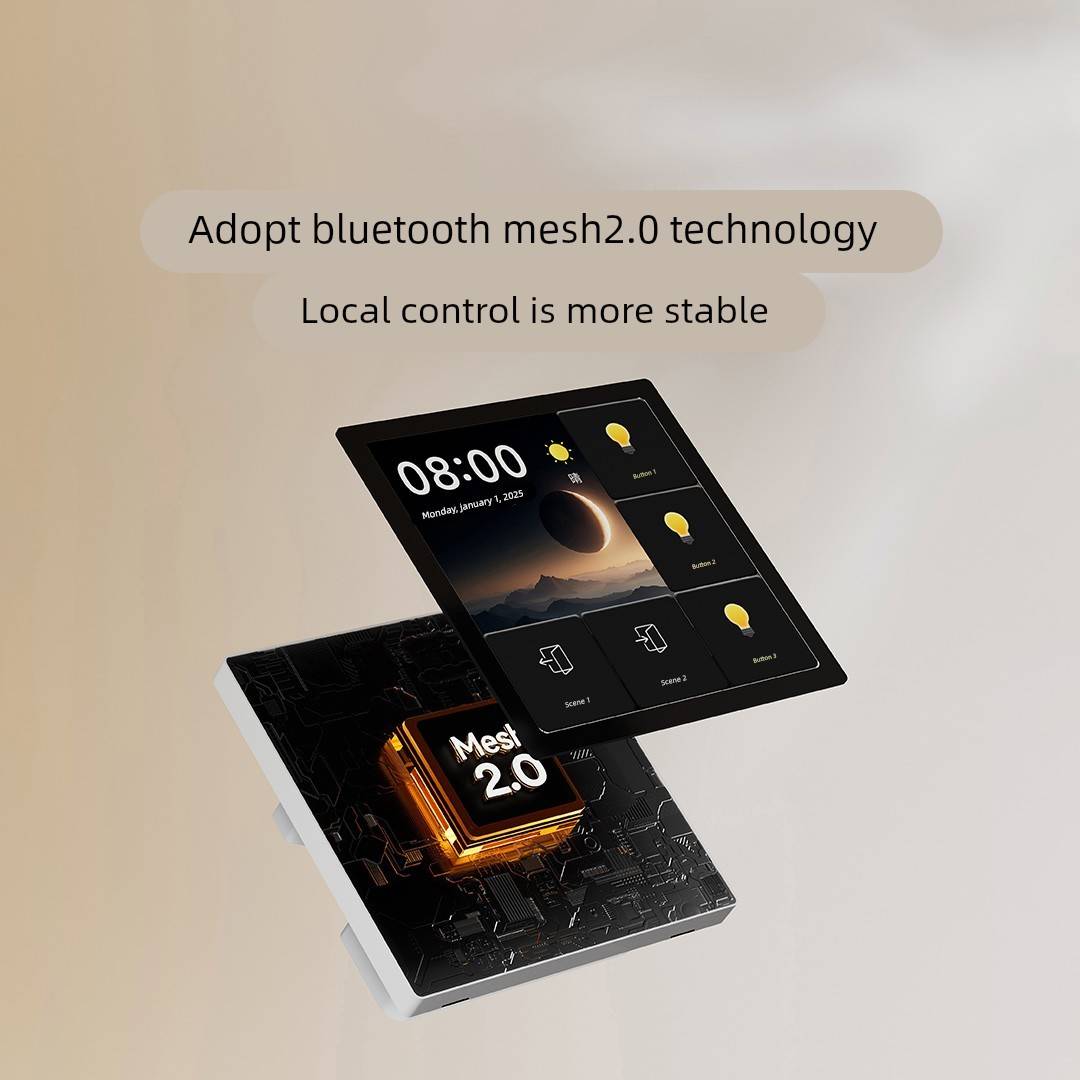 【新品首发】2025年新款平头熊F1PRO超薄智能中控屏720P屏幕开关