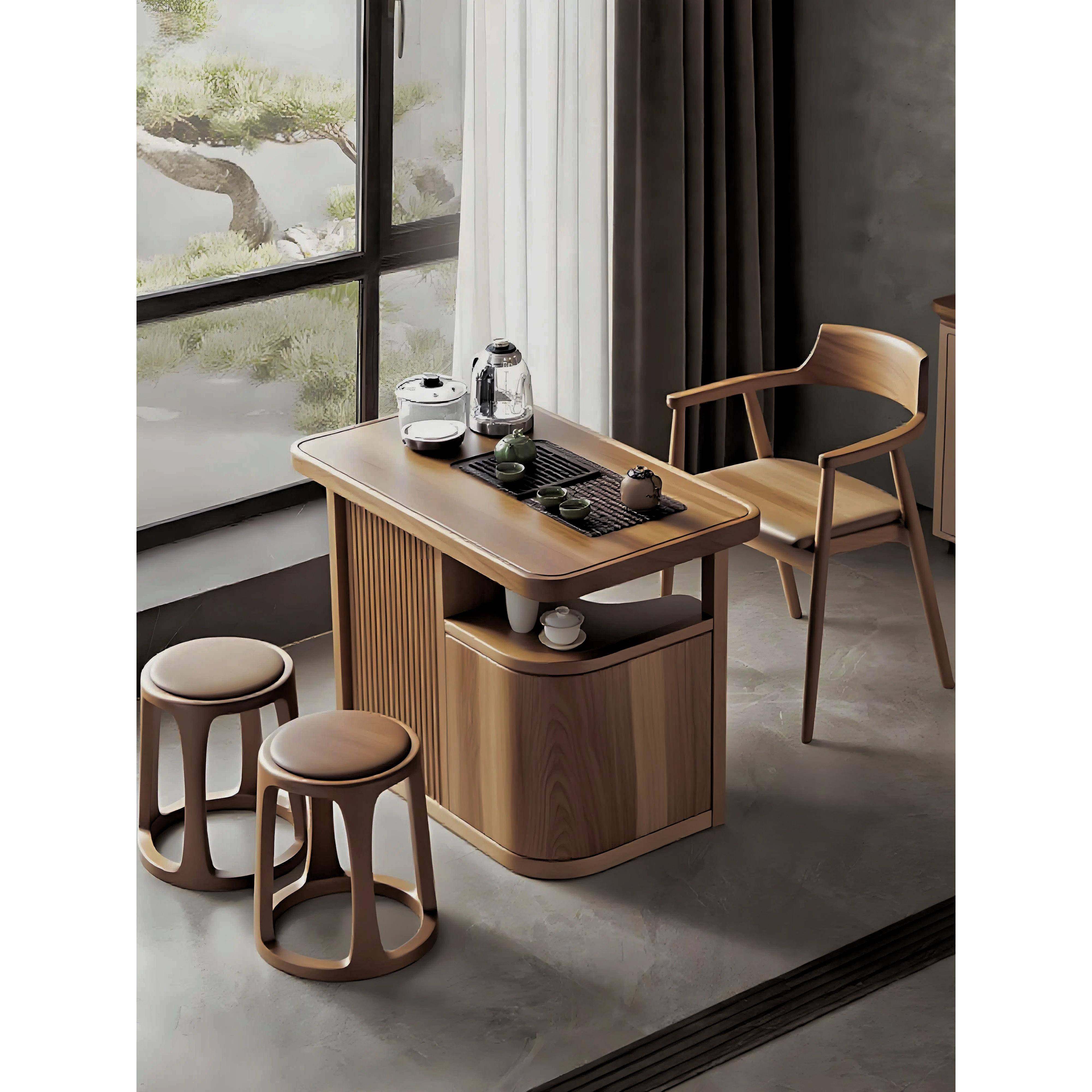 新中式实木茶桌椅组合高端茶台小户型家用阳台小茶桌黑胡桃木茶桌,住宅家具,家用茶台/茶桌,淘宝优惠券,粉丝福利购,淘宝优惠卷