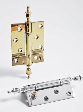 INDOORS原创设计高端小众黄铜合页房门实木门金色加厚轴承4寸合页