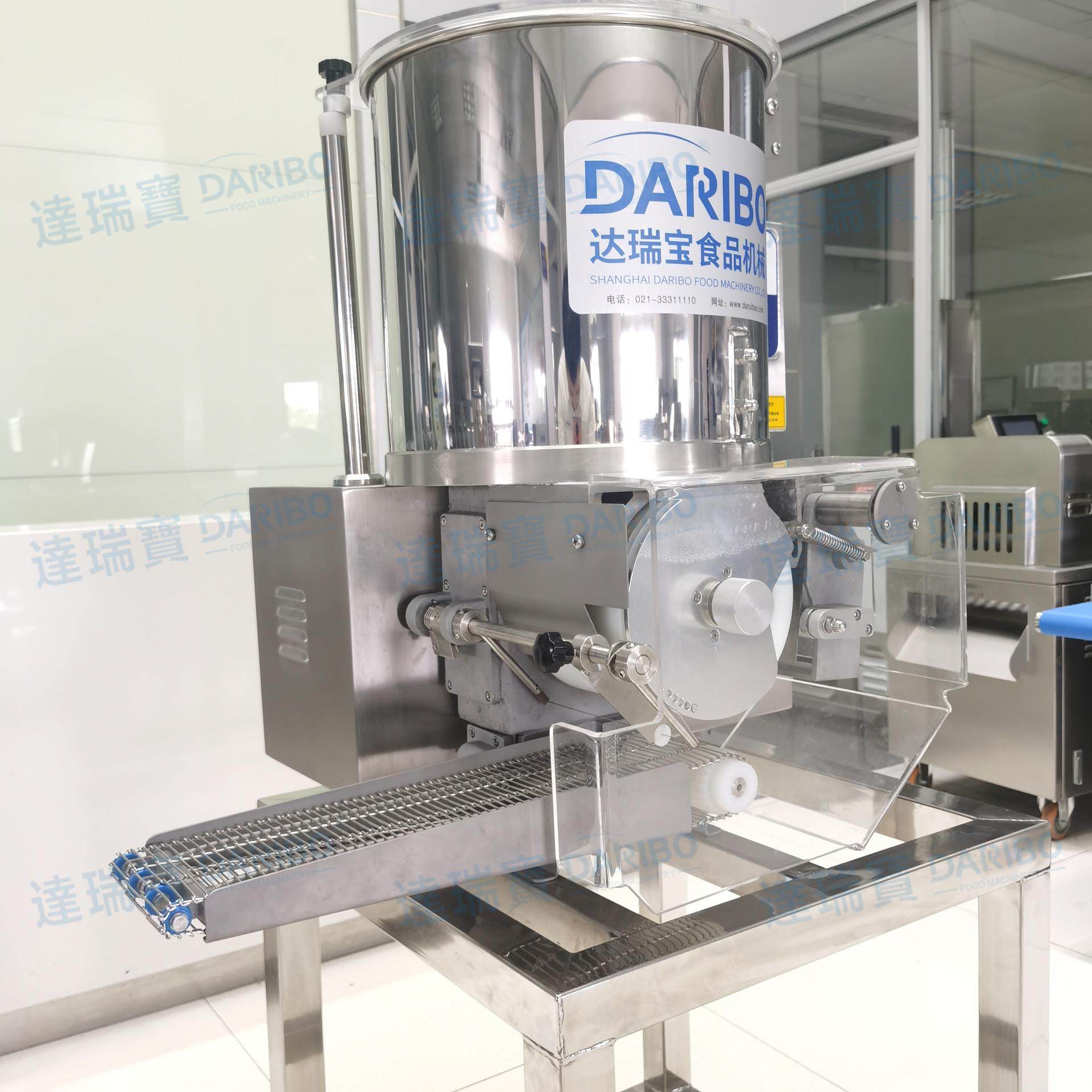 lDRB-RBJ100连续式肉饼塑形机 鲜虾肉饼成型机炸鸡排鱼排成型设备