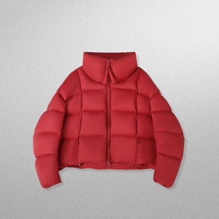 90%白鸭绒立领四格冰淇淋羽绒 金金宠粉