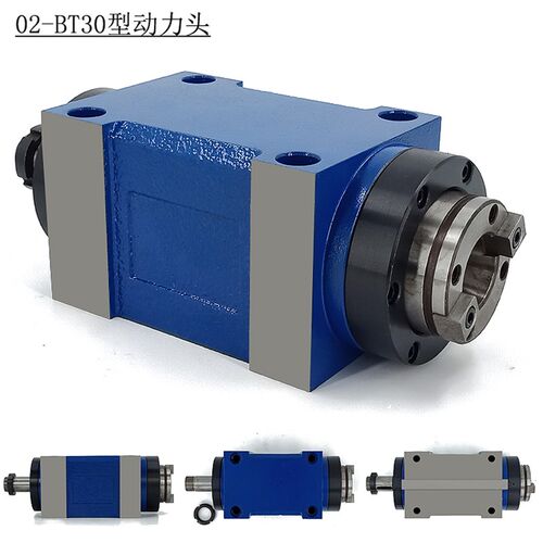 2号镗铣钻孔动力头EnR25 ER32机床磨床主轴头步进伺服电机直连组