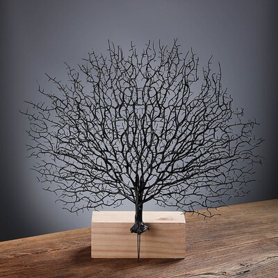 速发刺身摆盘装饰品珊瑚树盘饰草花海鲜姿造摆件酒店菜品冷菜点缀