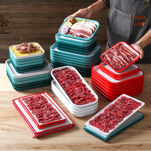 速发具025密胺餐2盘子菜意火锅店配创盘商用烤肉店专用牛肉肥牛摆