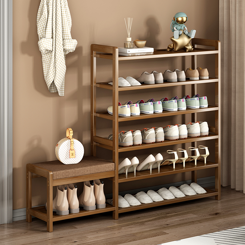 速发看架换鞋凳一家简易门口体用收纳经济型可坐换鞋凳好鞋室内鞋