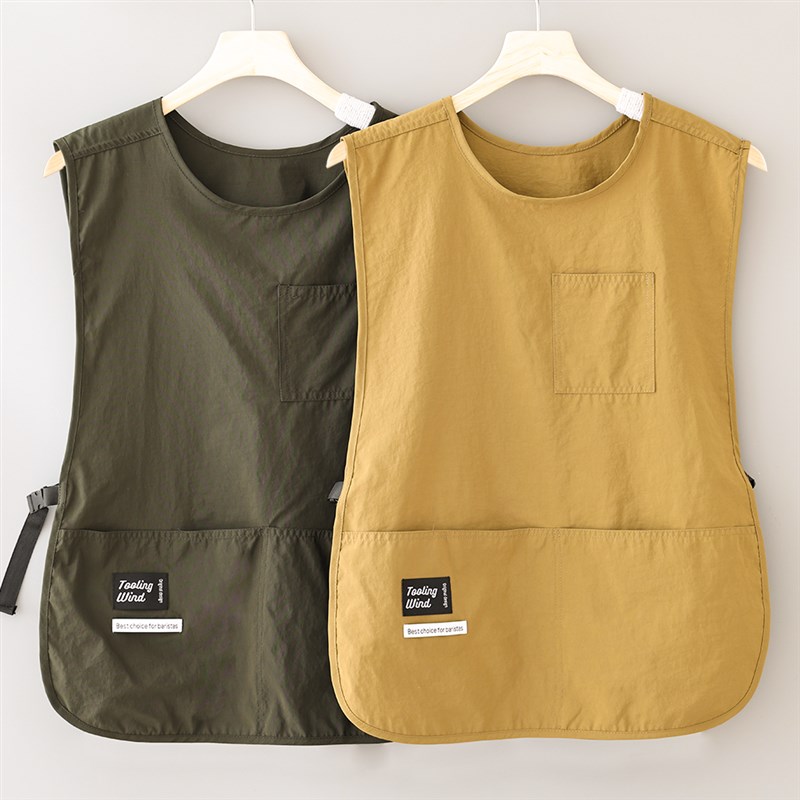 速发工人马甲式g裙厨房家用2024新款耐脏耐磨成作服围腰可lo围o