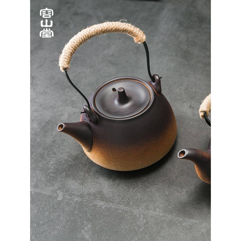 1VPR粗陶茶壶煮器瓷电F758JSJS陶炉陶耐热烧水壶大提茶梁陶壶三号