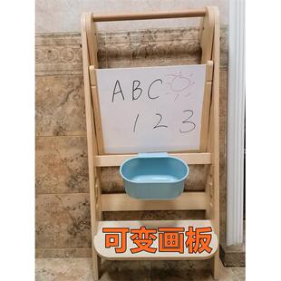 漱7儿童手凳宝宝蒙氏学习塔实木幼儿梯子凳洗洗刷233牙站脚W台阶