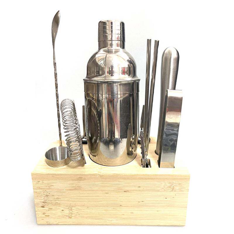 厂家 调酒工具不锈钢调酒11件套酒吧调鸡尾酒用具雪克壶过滤器
