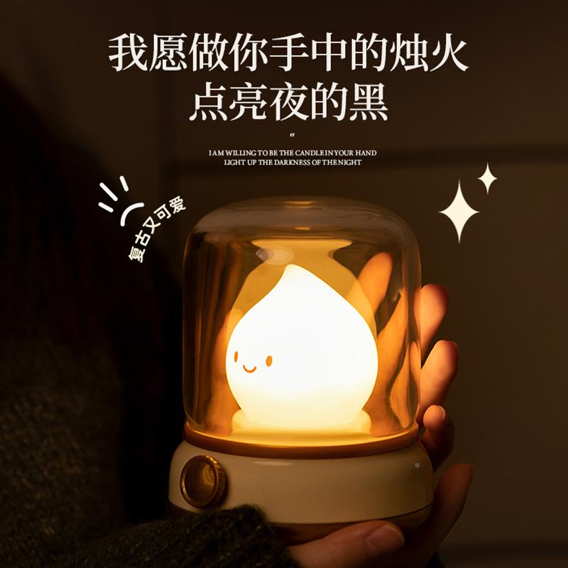 复552古煤油小灯氛围夜灯卧室调睡眠灯情新款夜头间台灯床桌面感