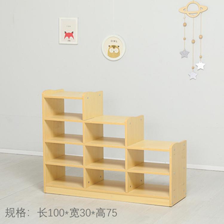 幼儿园玩架实木架防童火板收具JCV纳书组合书柜卡通柜子儿区角储