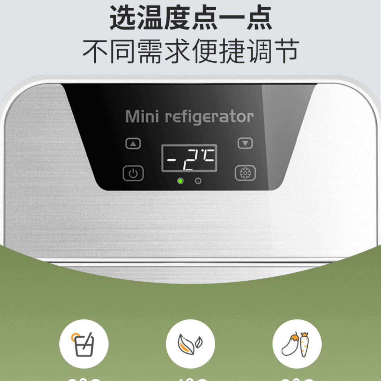 迷你小冰箱一人二人家用办公室特小型新款车载冰箱冷藏冷冻，