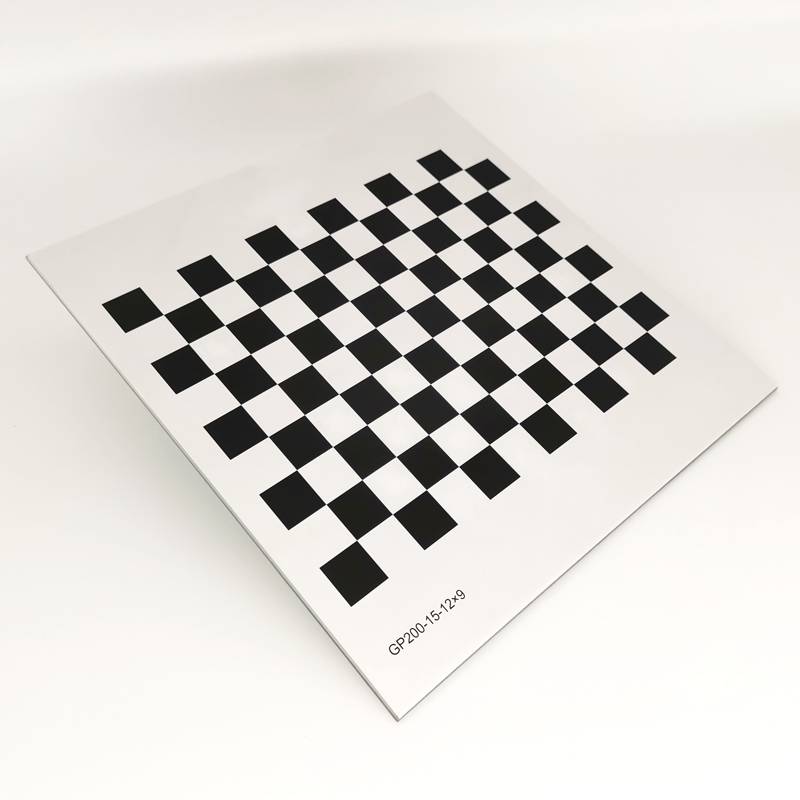 相机标定板 氧化铝棋盘格漫反射 不反光 12*9方格 视觉光学标定GP