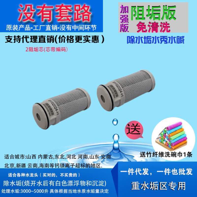 编码碳纤维一号滤芯10701阻垢号泉净水器龙头泉1HQ除碱-带净水器