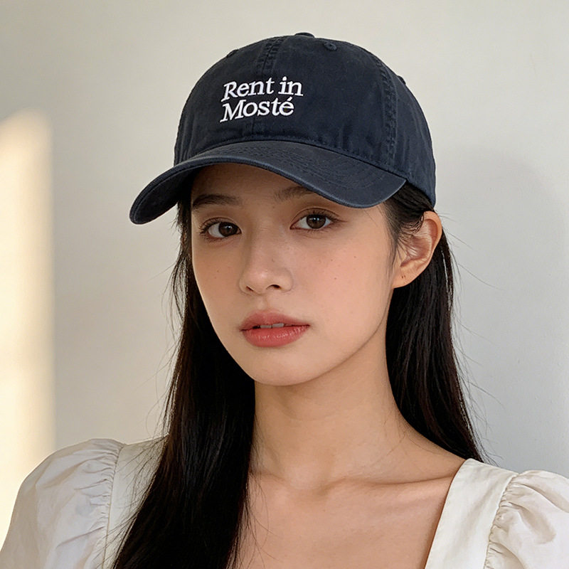 春野森川｜韩版时尚字母刺绣棒球帽子女2026春季新款加大加深宽檐图片