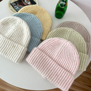 春野森川｜含羊毛 毛线针织帽潮 韩系百搭ins简约保暖冷帽秋冬光版