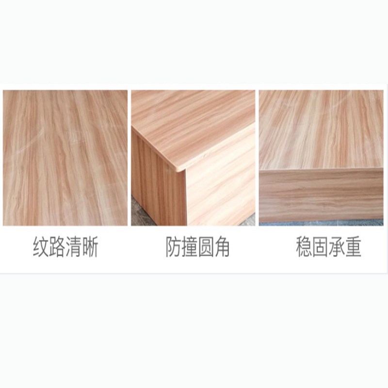 快捷酒店家俱板式l床箱厂家民宿工程家俱床宾馆专用床体单标间床图片