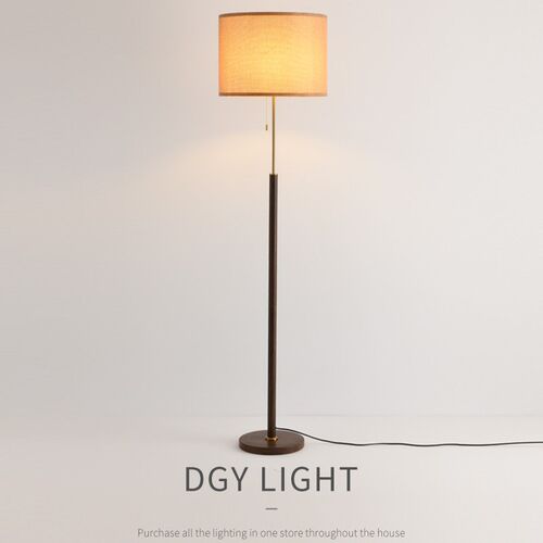 复古落地灯客厅沙发旁卧室床头灯书房高级氛K围感立式落地台灯R13