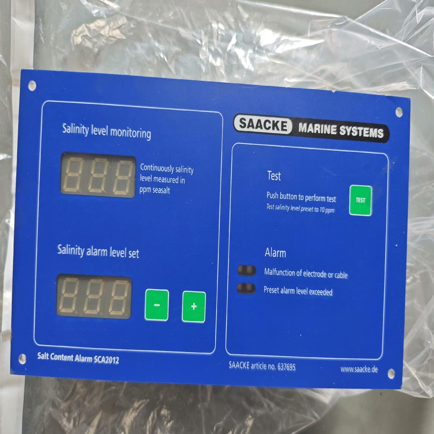 SCA2012扎克SAAKE盐度控制面板，（耶耶电子）