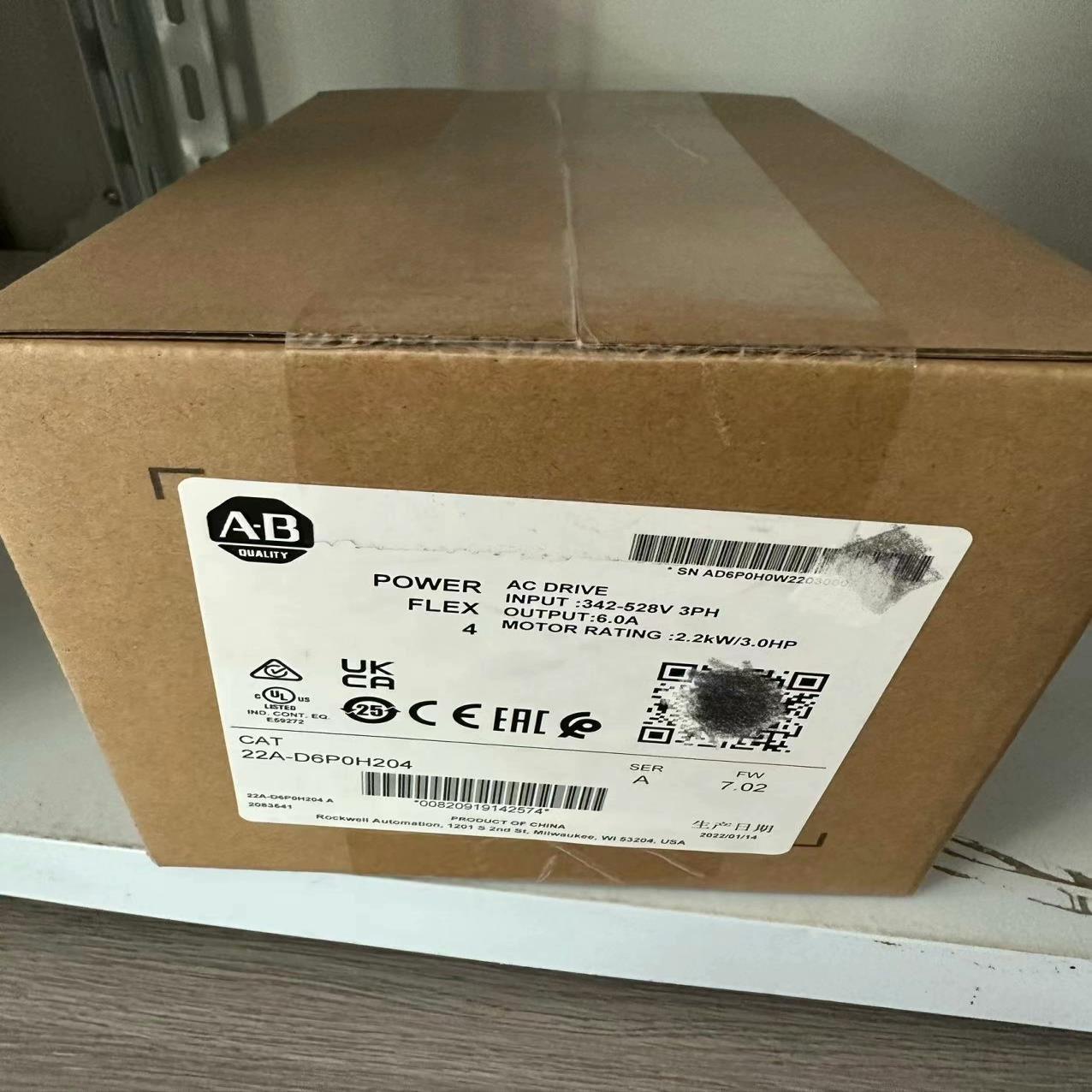 询价~AB罗克韦尔变频器22A-D6P0H204全新原装正品现货，