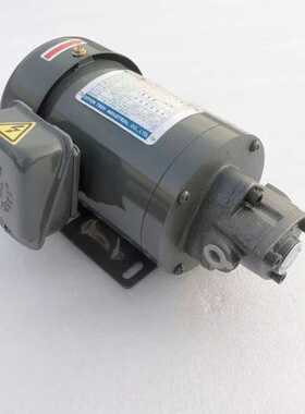 380V台湾群策电机三角摆线泵齿轮油泵ROP-12A+190W机床润滑油泵组