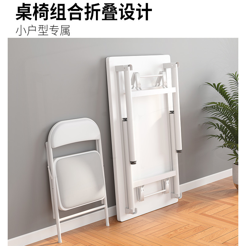 学习桌子家用电脑桌椅套装简易出租屋折叠桌女生卧室床边小型书桌