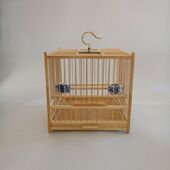 竹子小鸟笼绣眼笼贝子笼文鸟笼黄鸟笼20见方