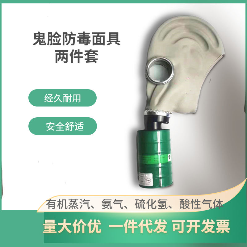 防毒面具全面罩消防喷漆化工实验室防氨气全面具全脸防护呼吸器