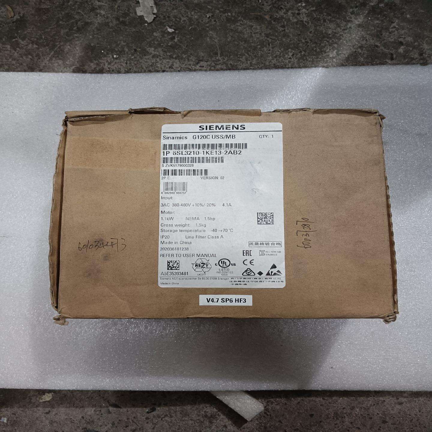 6SL3210-1KE13-2AB2，1.1KW(崽崽配件）