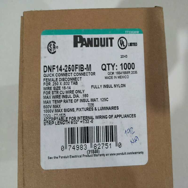 议~DNF14-250FIB-M接线端子，，每盒1000