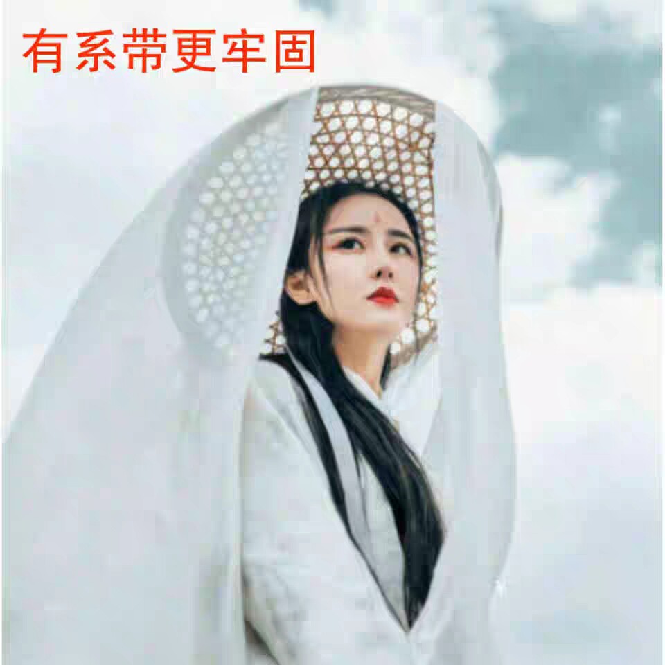 古风cosplay谢怜古装汉服帷帽女侠客斗笠拍照道具幕篱防晒遮容