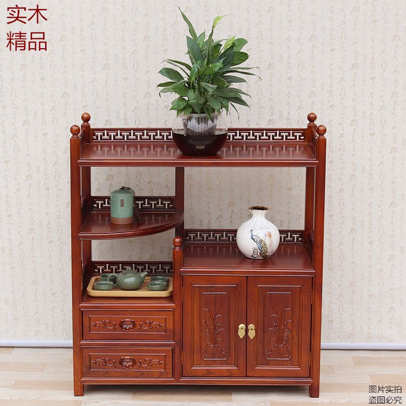 餐边柜实木厨房备餐柜储物柜中式碗柜酒柜茶柜客厅玄关茶水柜彷古