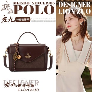 3062 新款 复古高级感棕色手提包单肩斜跨包zj