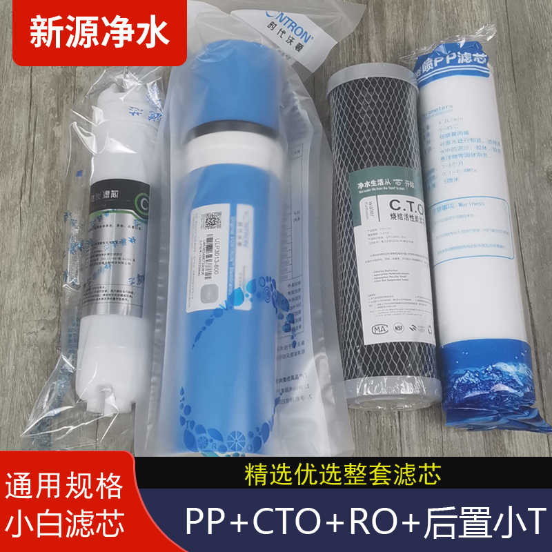 小白箱RO机滤芯套装 10寸通用规格滤芯 3013反渗透膜滤芯套装