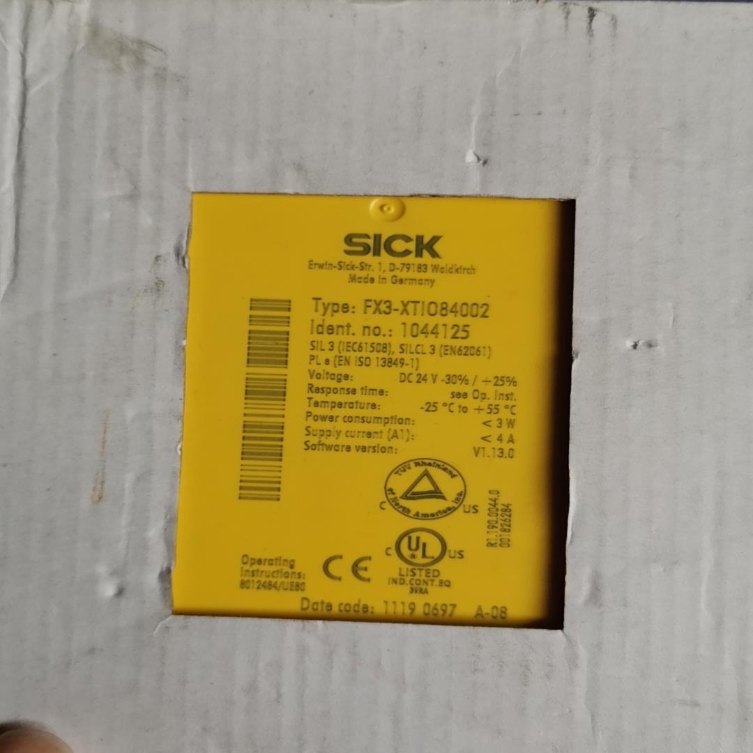 施克SICK安全继电器FX3-XTIO84002 F议价