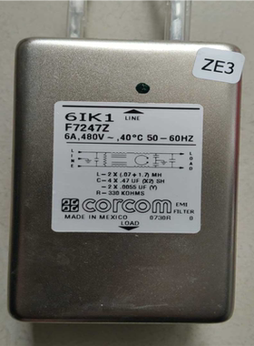 corcom 6 IK 1 F7247Z 电源滤波器议价