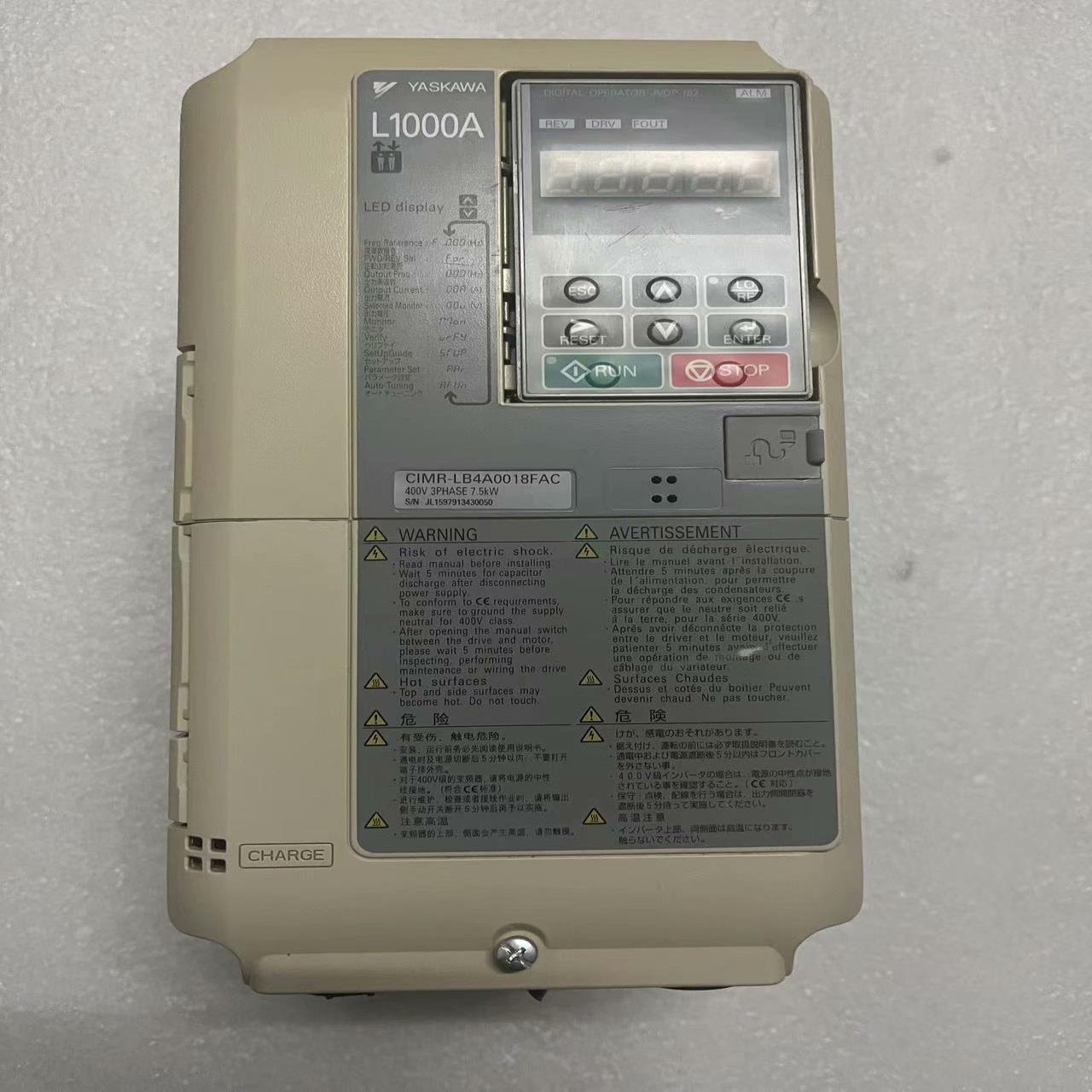 (询价)CIMR-LB4A0018FAB安川变频器，功率：7.5KW