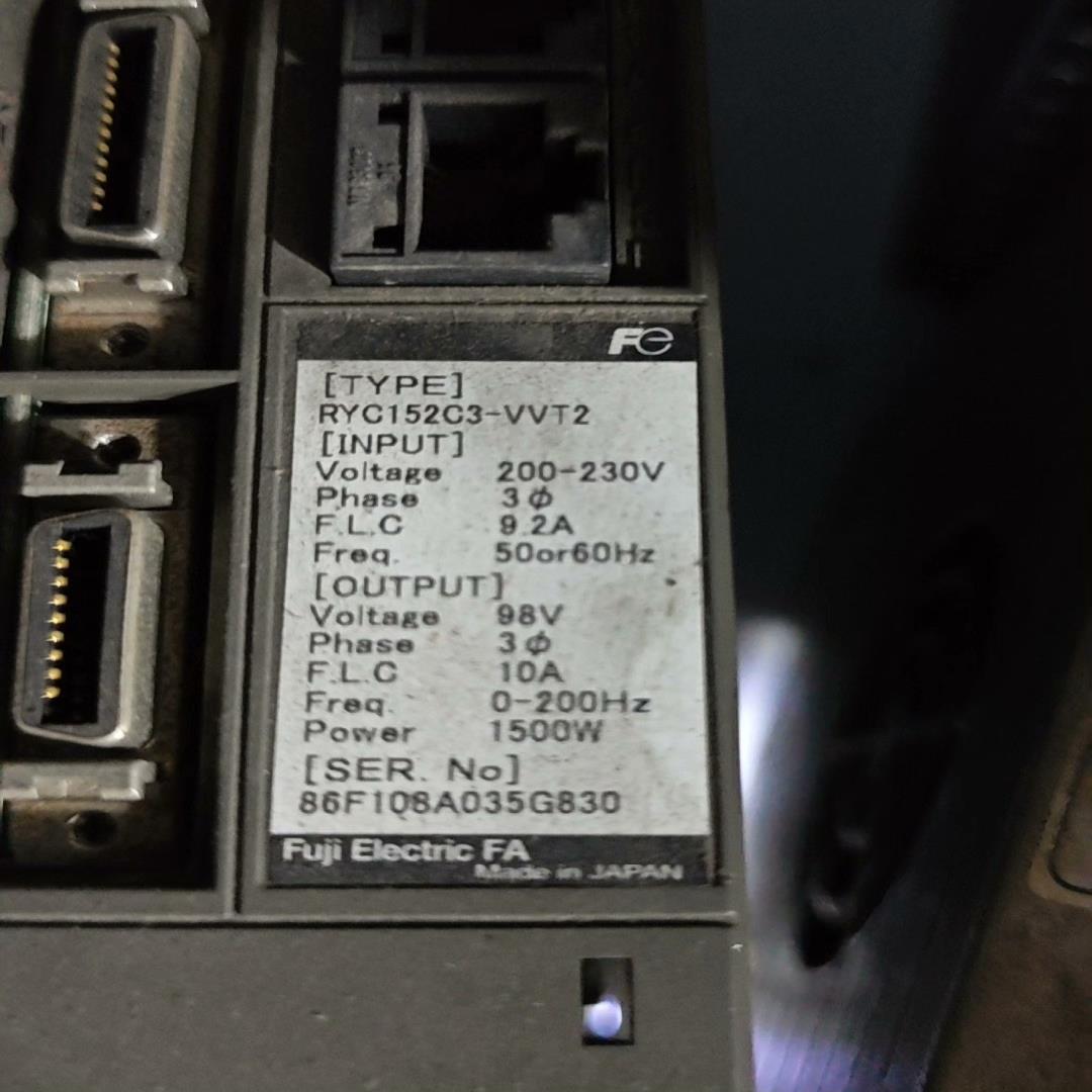 富士伺服1.5kw套装，ryc153c3-vvt2，gyg1(崽崽配件）