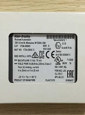 美国罗克韦尔Allen-BradleyAB1734-OV2E模拟量输入模块全新~议价