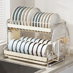 帅仕厨房碗架沥水架置物架新款2024台面家用放碗盘碗筷碗碟收纳架