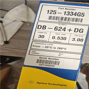 议~货号125-1334G5，安捷伦色谱柱DB-624。30m,