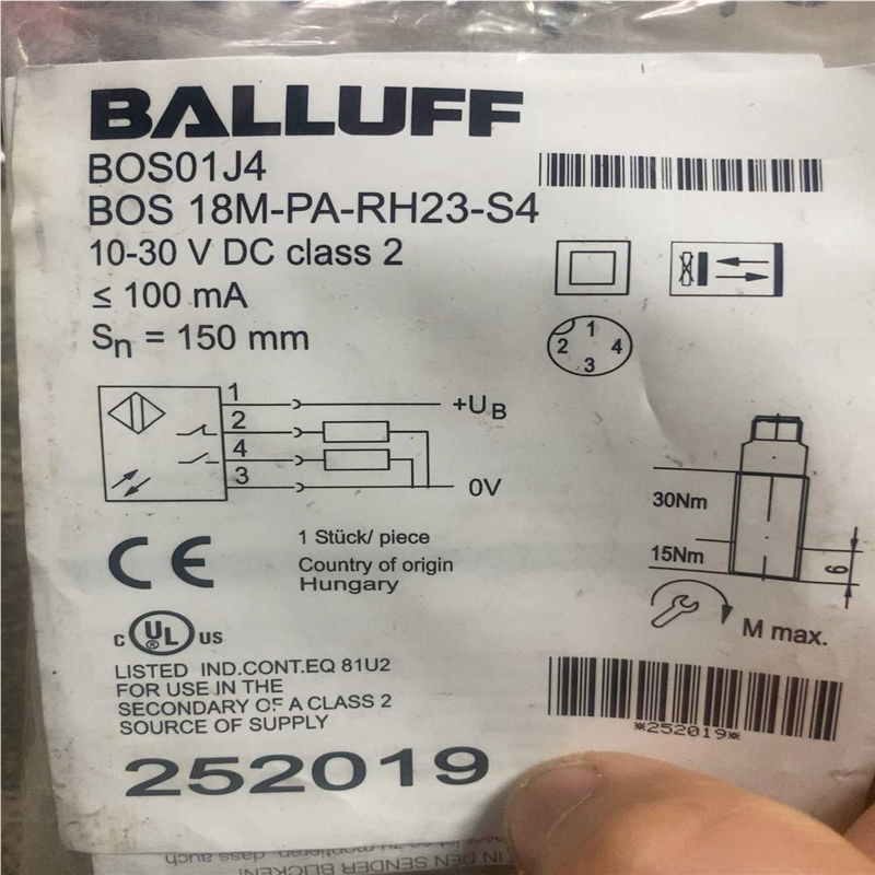 议~BALLUFF BOS18M-PA-RH23-S4