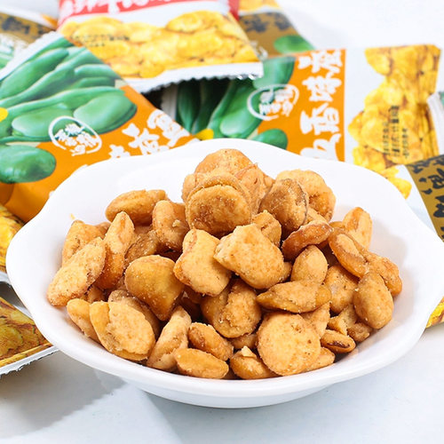 甘源蚕豆酱汁牛肉味/蟹黄味/肉松味/香辣味 独立包装散称休闲零食