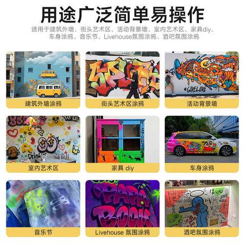 街墙头涂鸦喷三和漆室外壁体喷绘墙墙面墙绘di涂鸦喷漆y彩色喷雾